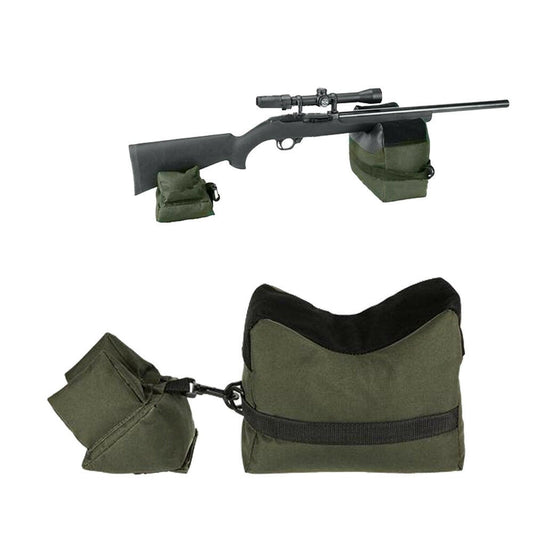 Outdoor Shooting Rest Bags Target Sports Shooting Bench Rest Front & Rear Support SandBag Stand Holders for Gun Rifle Shooting Hunting Photography - Unfilled