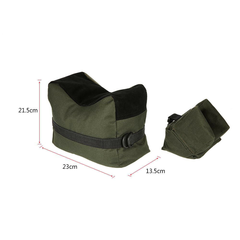 Outdoor Shooting Rest Bags Target Sports Shooting Bench Rest Front & Rear Support SandBag Stand Holders for Gun Rifle Shooting Hunting Photography - Unfilled