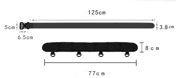 Conjunto de cinto de batalha tático Lever Pro Airsoft Molle Belt War Belt