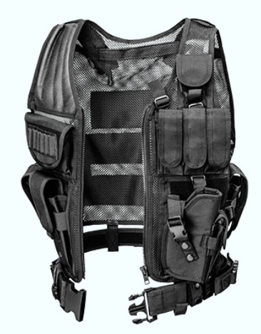 Tactical vest with MOLLE