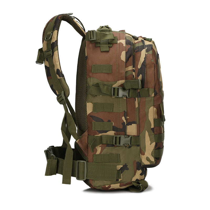 Saco de camuflagem de combate tático Lever Pacote de esportes ao ar livre Caminhada Mochila Molle