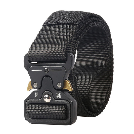 Lever Military Belt, Men Tactical Belt with Quick Release Metal Buckle Ideal for military training