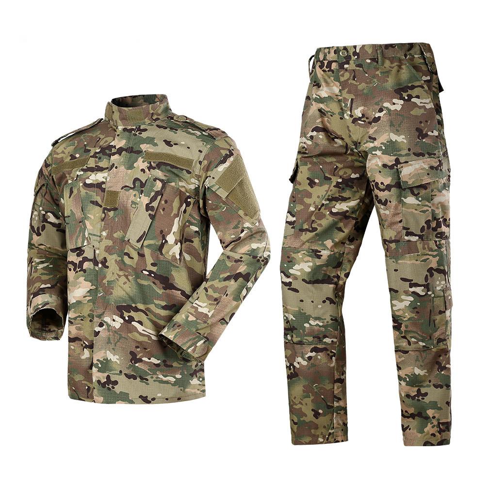 Lever Camouflage Tactical ACU Uniform Combat Battlefield Clothes Men's Airsoft Paintball Hunting Clothing