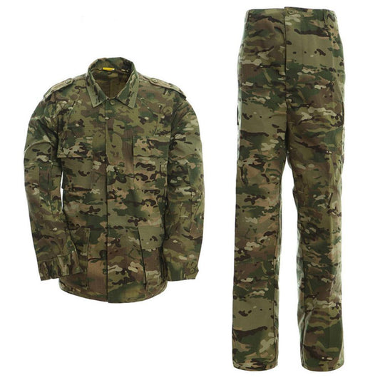 Lever Outdoor Camouflage Army Uniform Tactical Military Uniform Combat Hunting Suit BDU Training Hiking Jacket And Pant