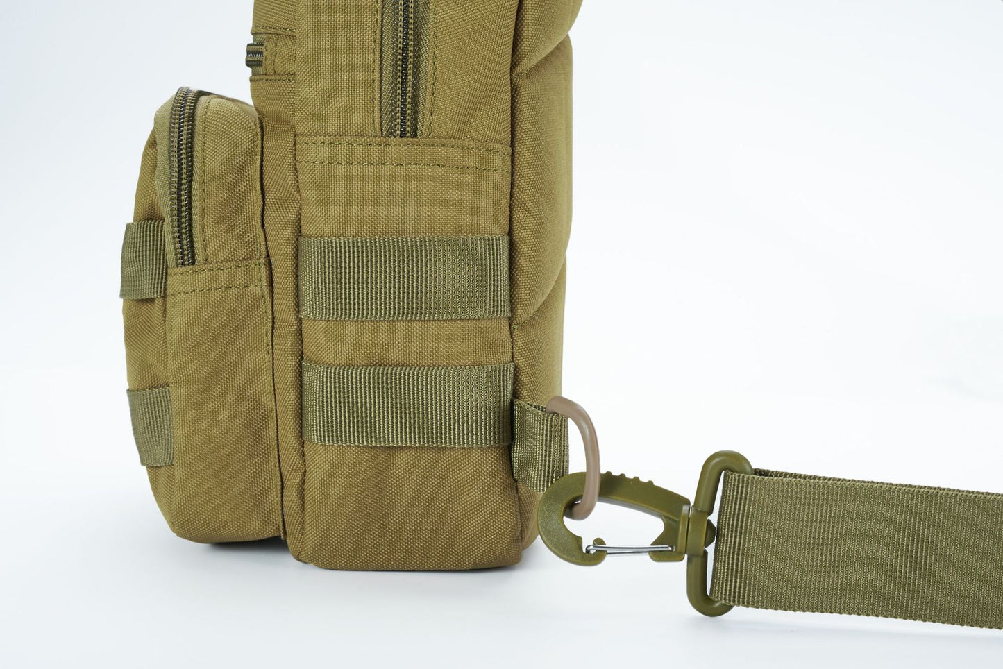 Tactical Military Molle Crossbody Shoulder Sling Pack Backpack with Water Bottle Holder