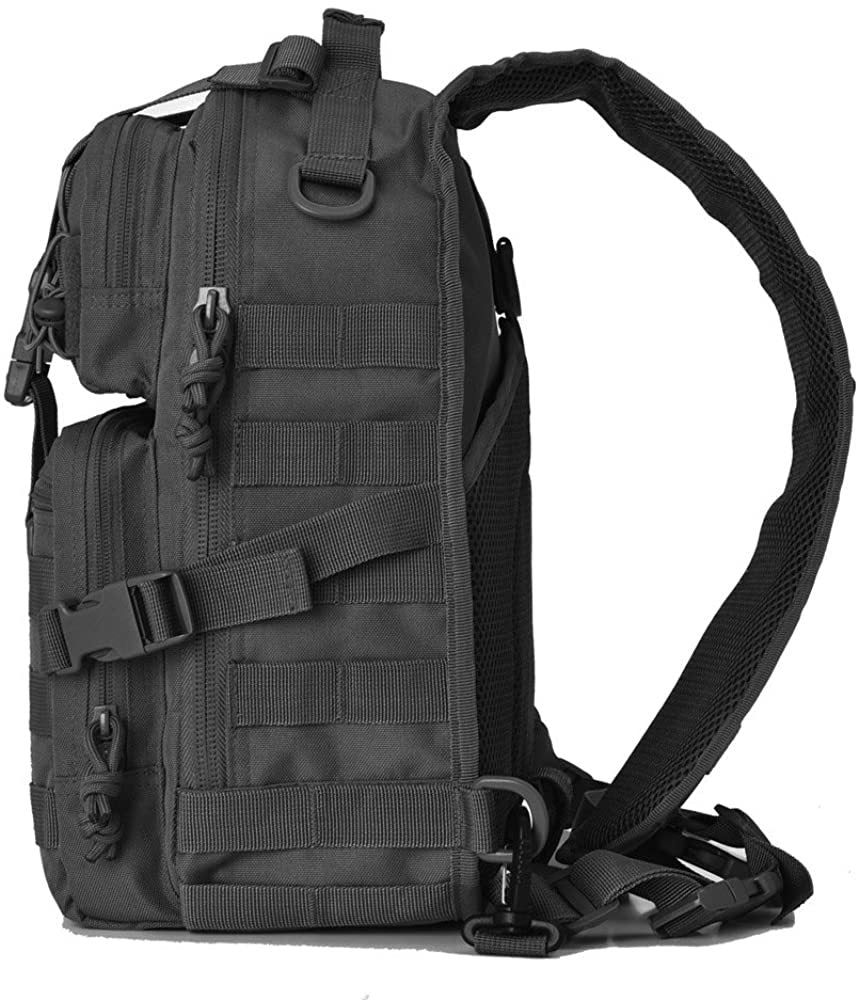 Lever Tactical Sling Bag Pack Military Rover Shoulder Backpack EDC Assault Range Bag, Water-Resistant