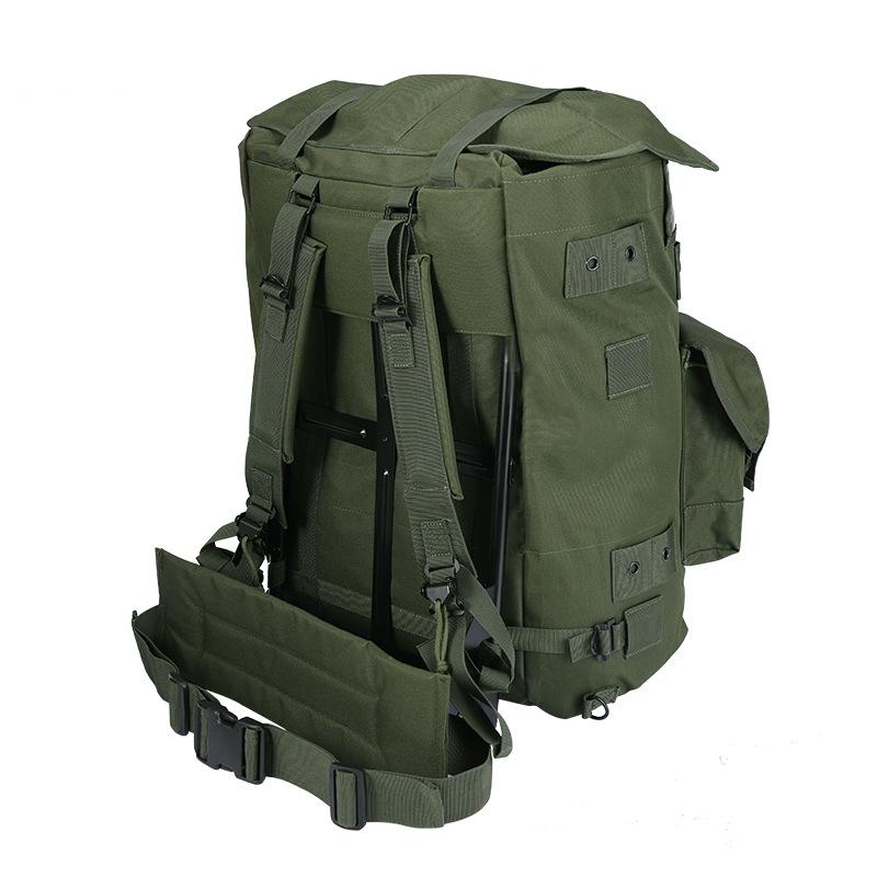 Alavanca Mochila Militar 50L Pacote Alice Mochila de Campo de Combate de Sobrevivência do Exército com Armação Oliva Monótono