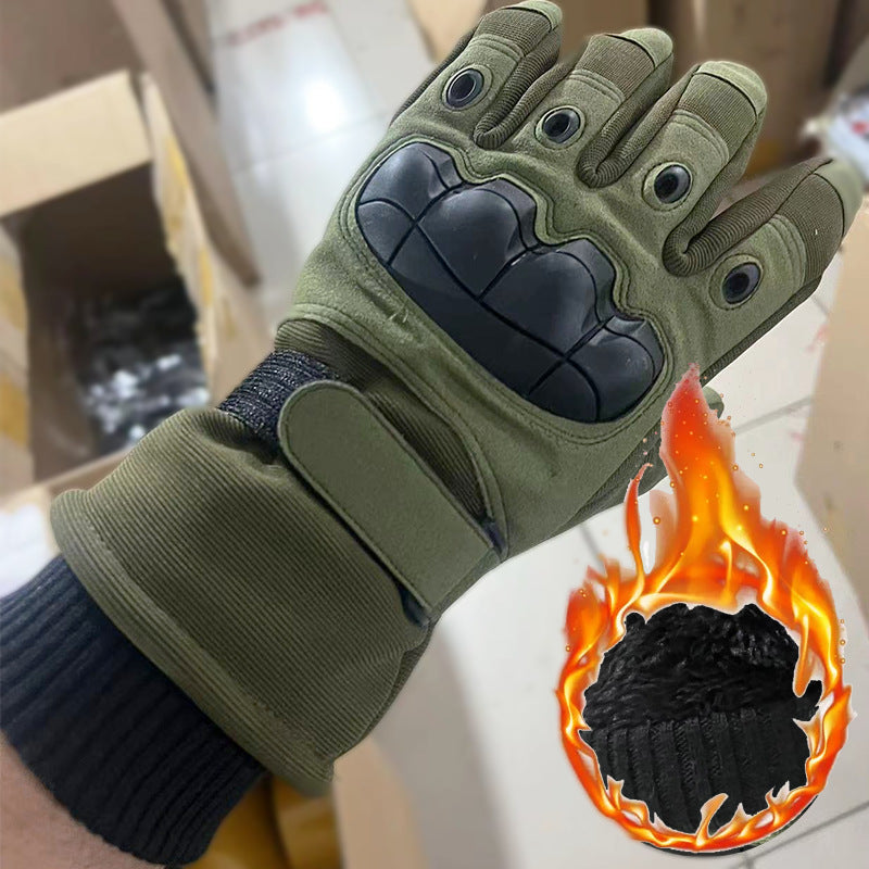 Tactical Military Cycling Winter Warm Full Finger Gloves Anti-Slip Bicycle Gloves Anti Shock