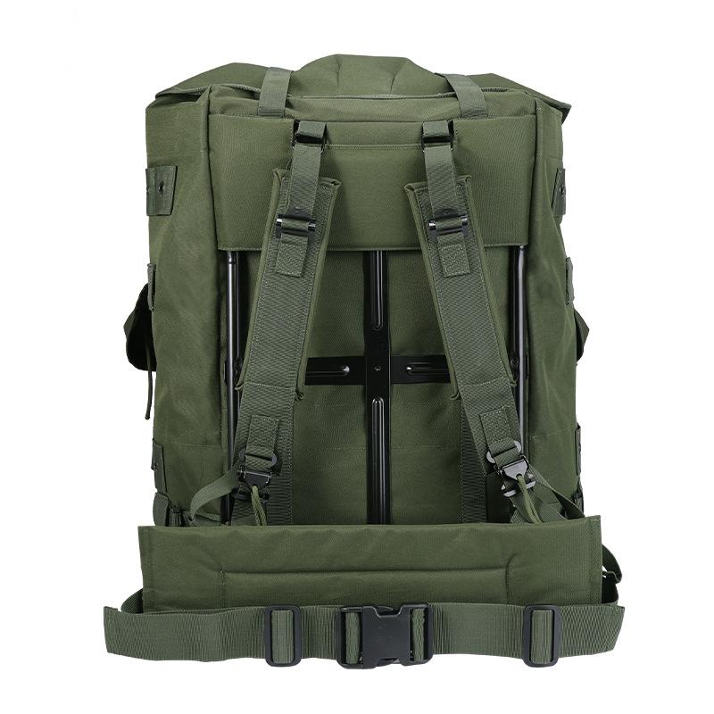 Alavanca Mochila Militar 50L Pacote Alice Mochila de Campo de Combate de Sobrevivência do Exército com Armação Oliva Monótono