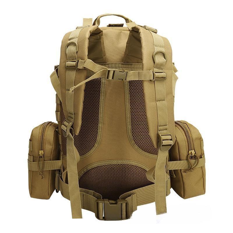 Saco de camuflagem tático Lever Mochila para esportes ao ar livre Caminhada Molle 55L 