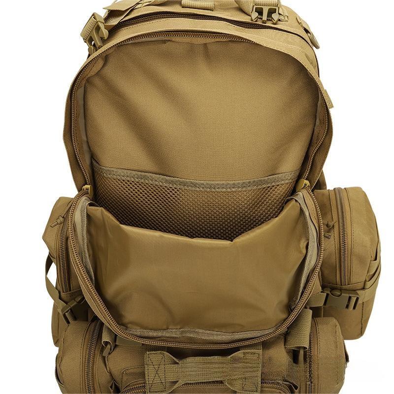 Bolsa de camuflaje táctico de palanca Paquete de deportes al aire libre Senderismo Mochila Molle 55L 