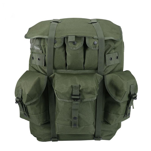 Alavanca Mochila Militar 50L Pacote Alice Mochila de Campo de Combate de Sobrevivência do Exército com Armação Oliva Monótono