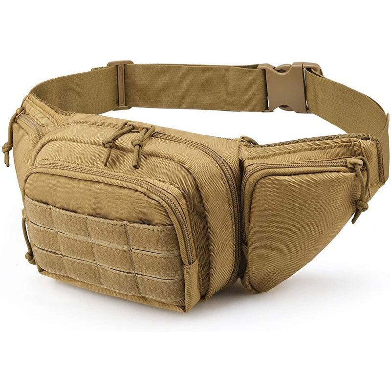 Lever Tactical Fanny Pack Military Waist Bag Utility Hip Pack with Adjustable Strap for Outdoors Fishing Cycling Camping Hiking