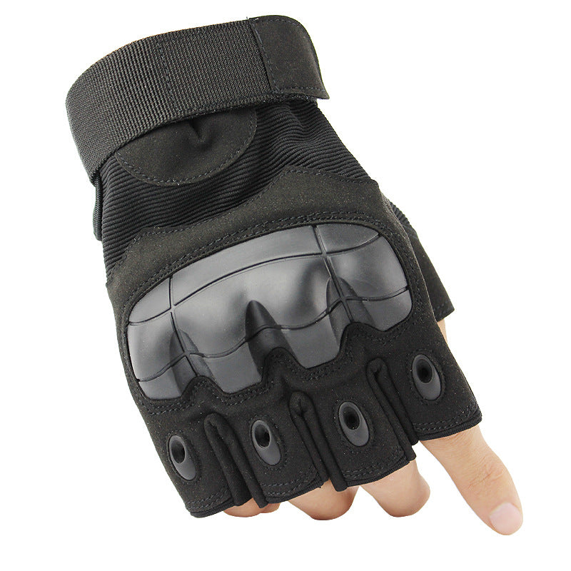 Tactical Military Cycling NYLON Half Finger Gloves Anti-Slip Bicycle Shooting Gloves Anti Shock