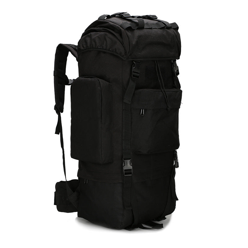 Saco de camuflagem de combate tático Lever Pacote de esportes ao ar livre Caminhada Mochila Molle 65L 