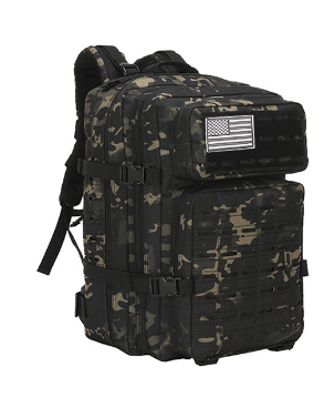 Mochila tática militar Lever 45L para homens acampamento caminhada caminhada mochila diurna