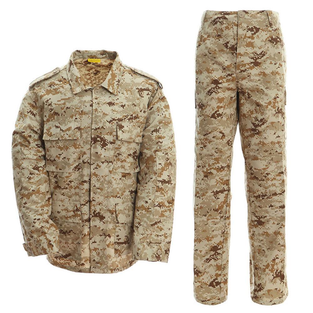 Palanca al aire libre camuflaje ejército uniforme táctico militar uniforme combate caza traje BDU entrenamiento senderismo chaqueta y pantalón