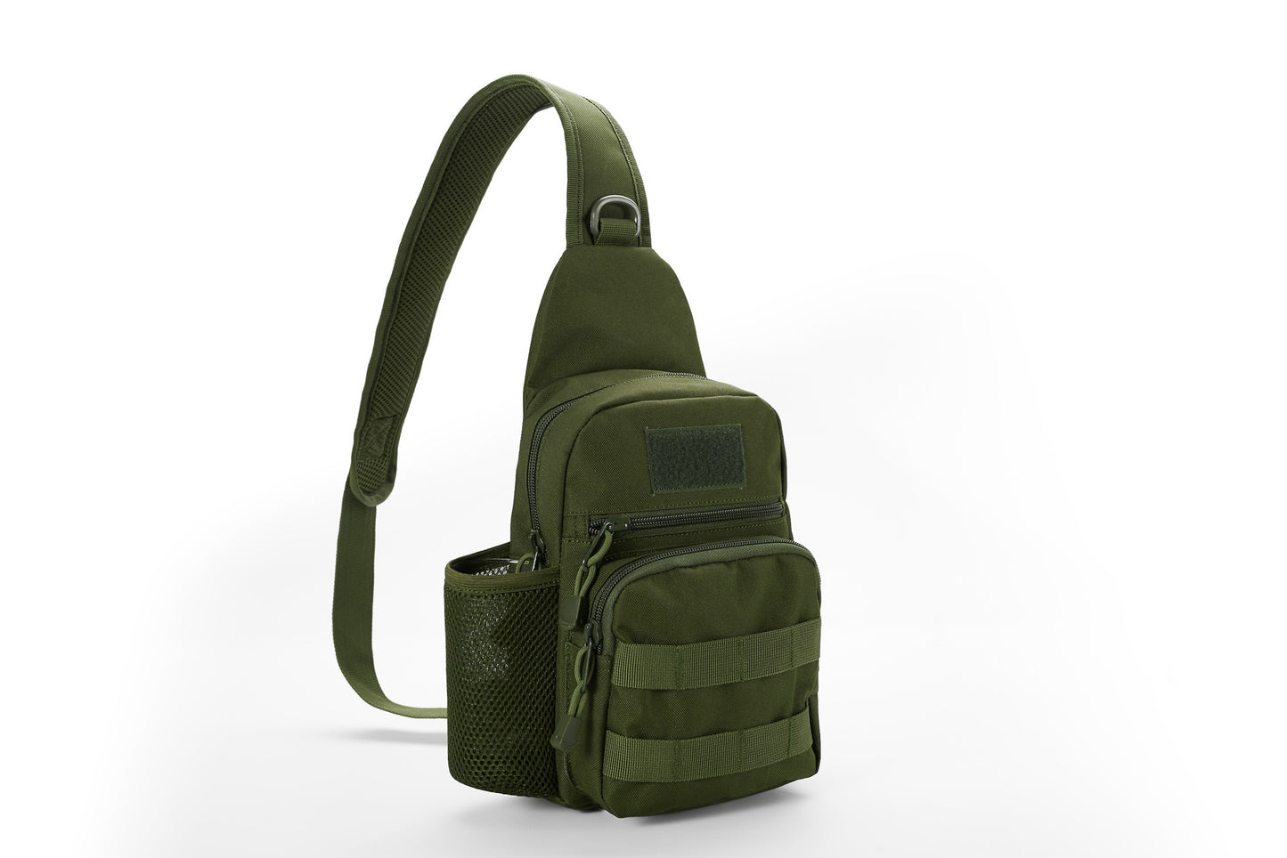 Tactical Military Molle Crossbody Shoulder Sling Pack Backpack with Water Bottle Holder