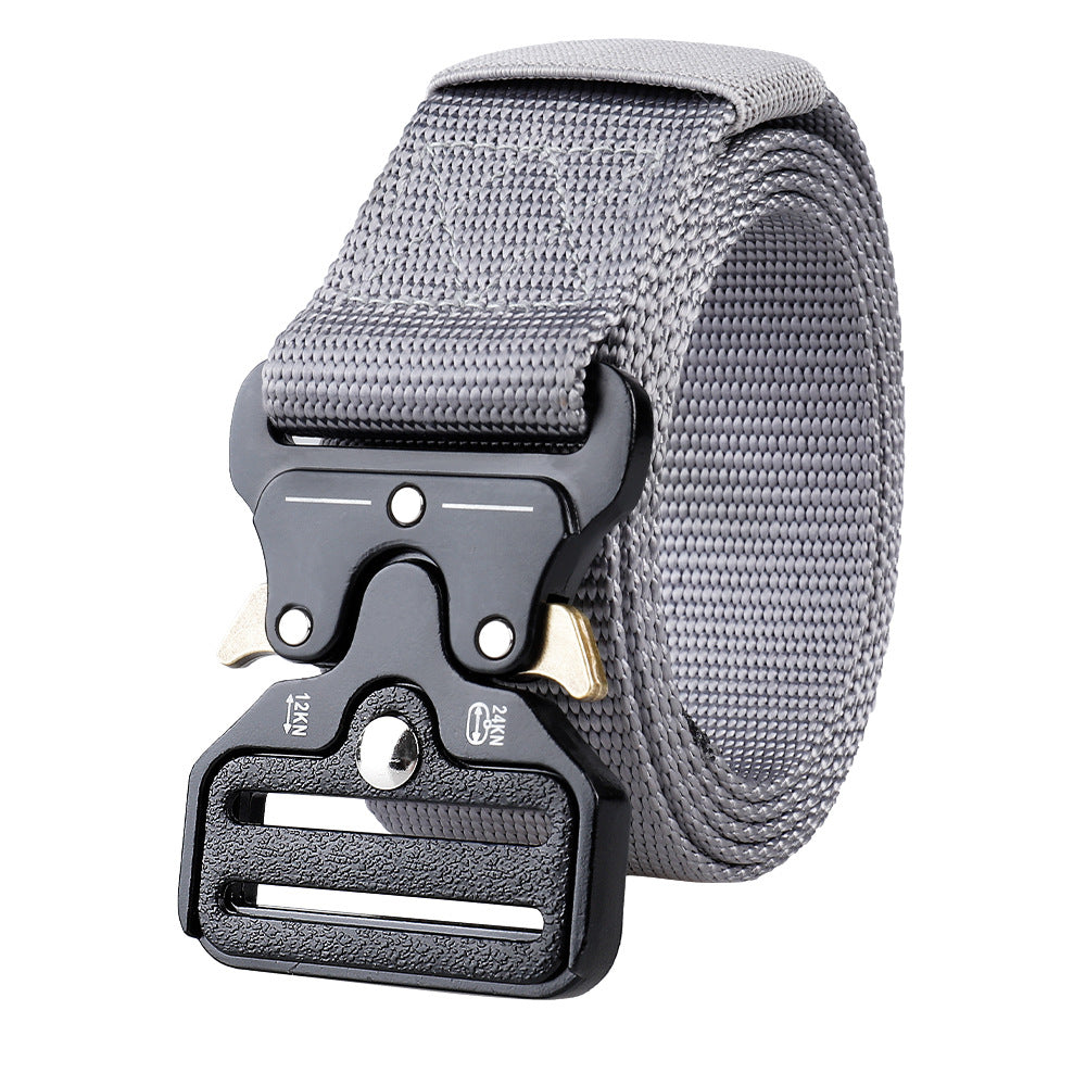 Lever Military Belt, Men Tactical Belt with Quick Release Metal Buckle Ideal for military training