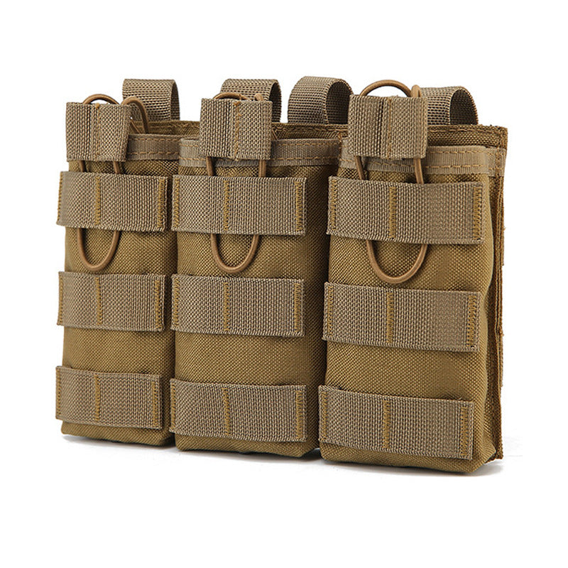 Tactical MOLLE Triple  Magazine Pouch with MOLLE Strap