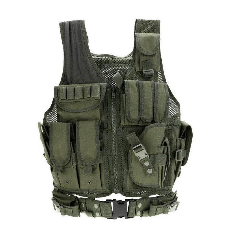 Tactical vest with MOLLE