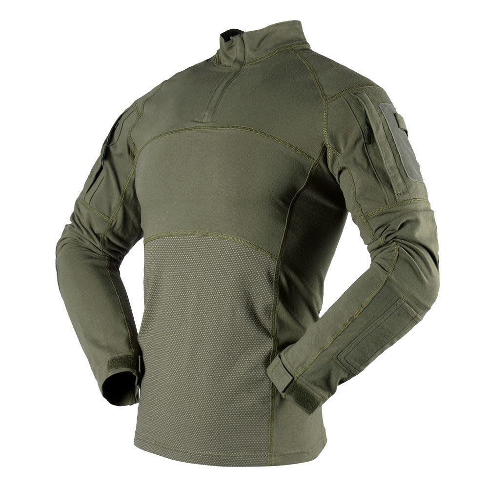 Camisa de combate militar táctica para hombre Camiseta de manga larga de camuflaje de asalto del ejército