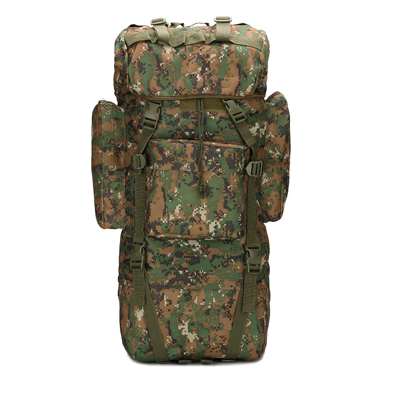 Lever Tactical Combat Camouflage Bag Outdoor Sports Pack Hiking  Molle 65L Backpack