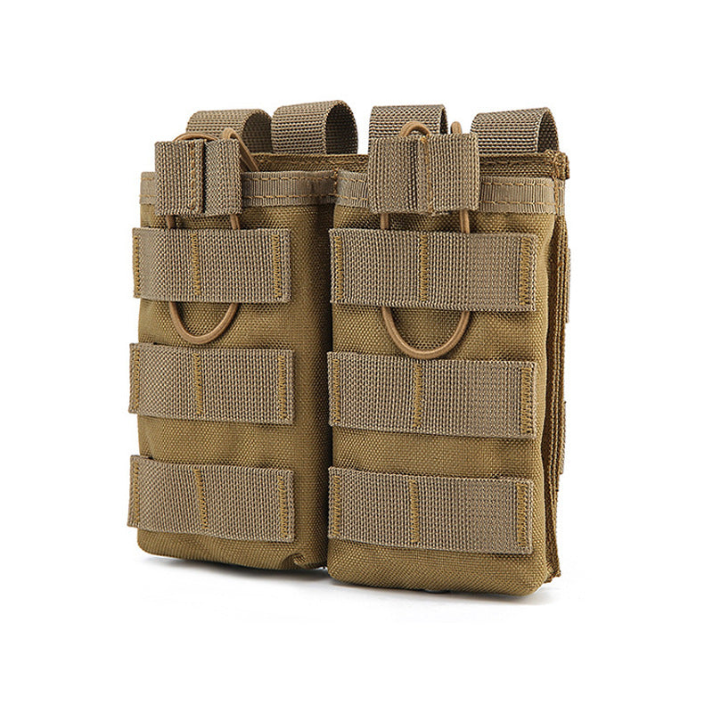 Tactical MOLLE Double Magazine Pouch with MOLLE Strap